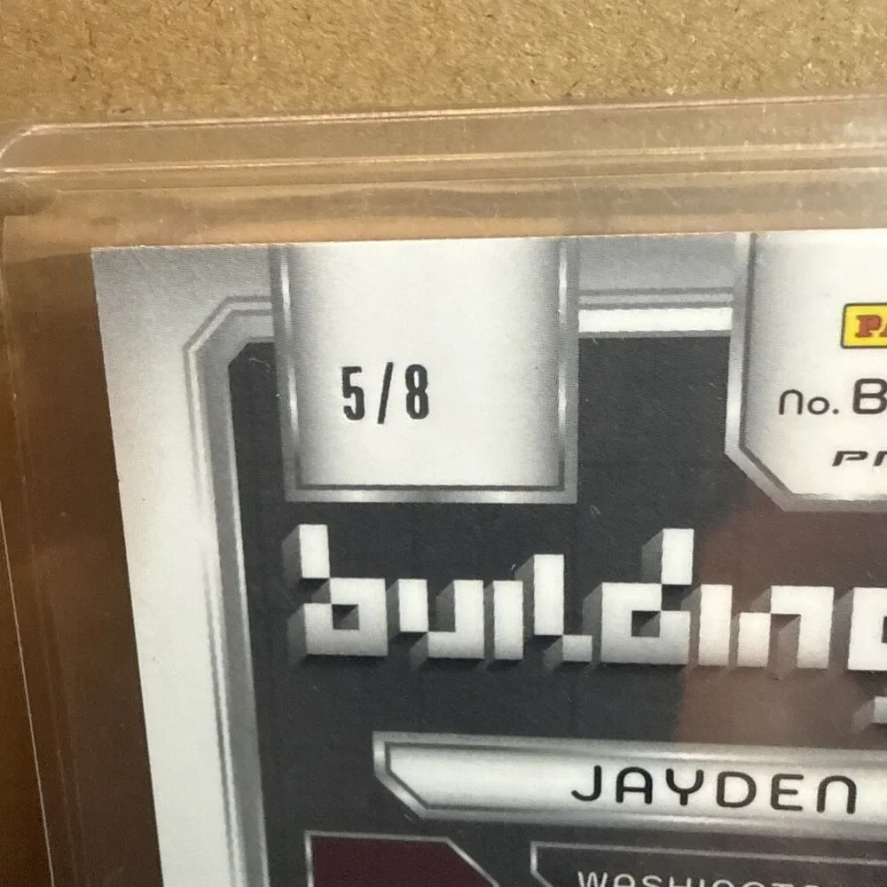 2024 Panini Spectra RC Building Blocks Prizm Patch Jayden Daniels 5/8 Jersey Ma